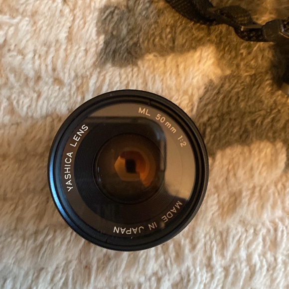 YASHICA FX-D Quartz SLR 35mm Film Camera 50mm lens + macro lens + Tripod Spacer - Picture 7 of 8